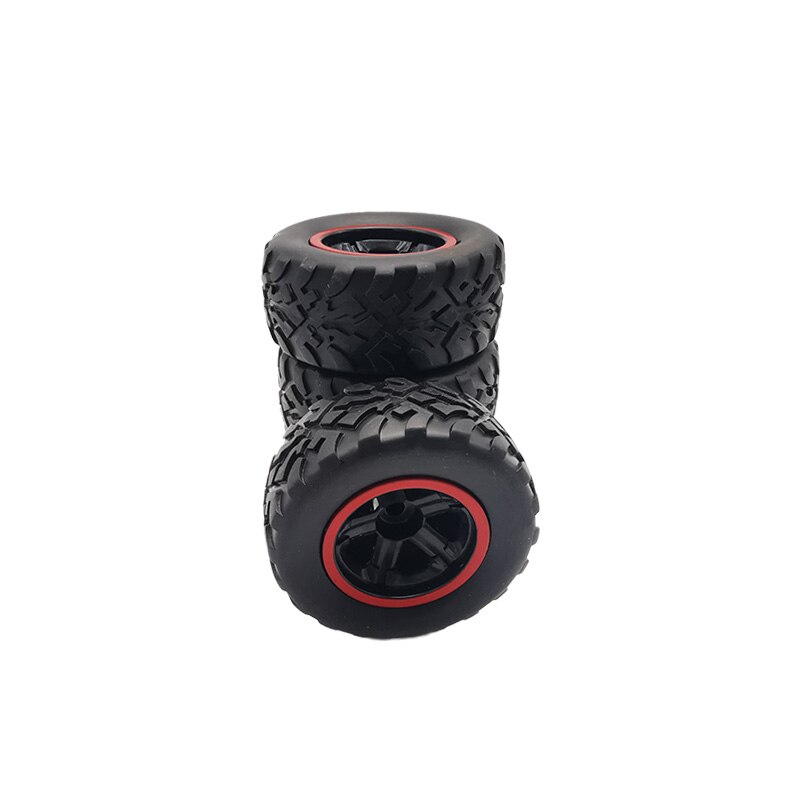 Aggiornamento ruota pneumatici in gomma 4 pezzi per ricambi auto camion WPL D12 1/10 RC