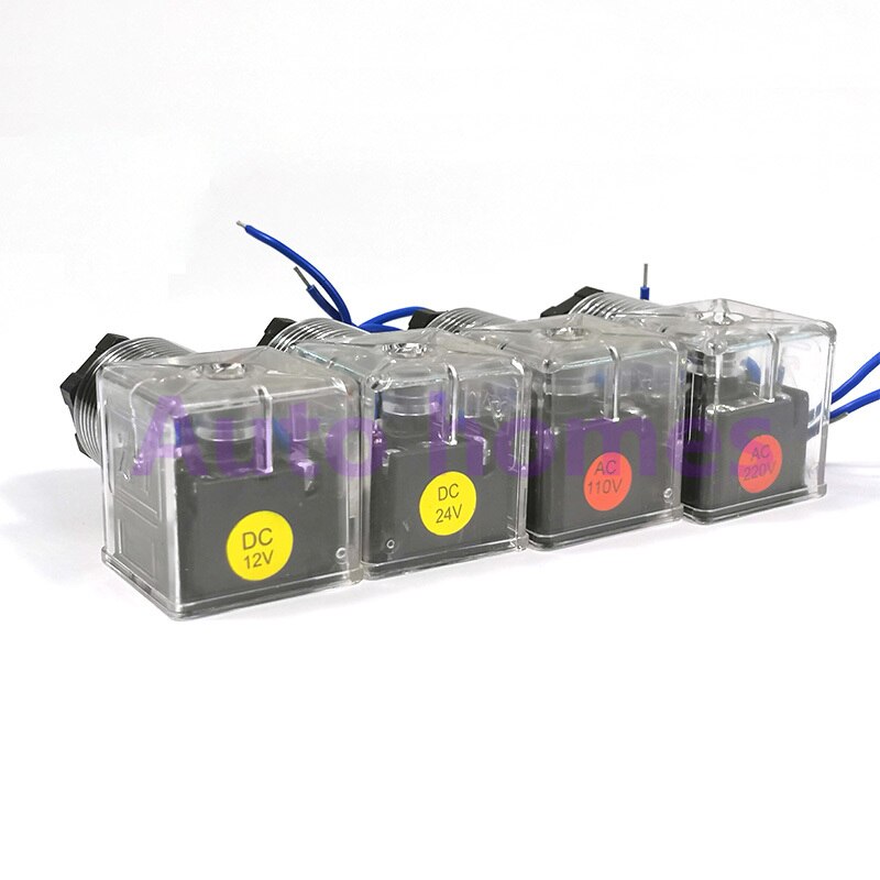 Bouchon de bobine à électrovanne hydraulique 24V 220V 110V 12V | Bobine avec indicateur, tension