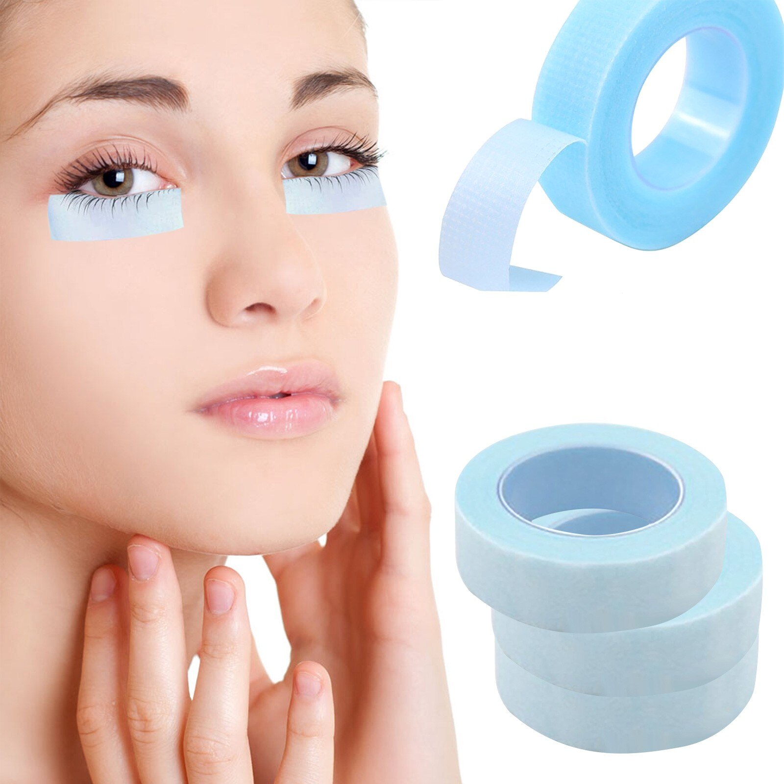 1Rolls Valse Wimpers Extension Tape Professionele Anti-Allergie Ademend Micropore Stof Wimpers Enten Gereedschap 4 Kleur: B