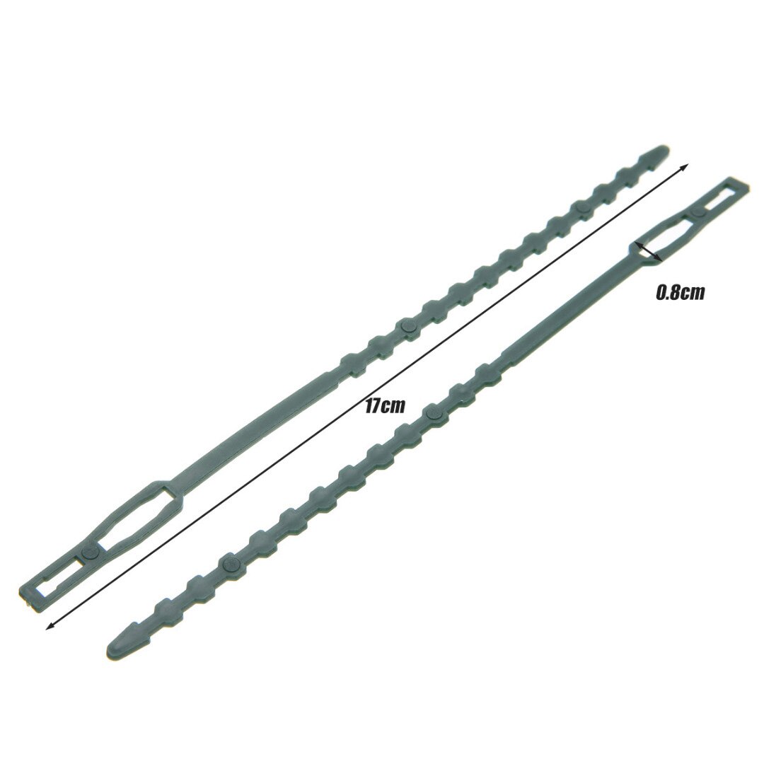 50pcs Adjustable Reusable Plastic Garden Plant Cable Ties Tree Climbing Support Garden Supplies