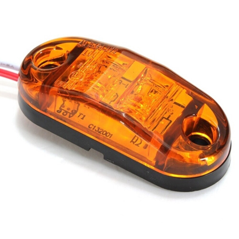 10Pcs LED Amber Side Marker Light Lamp Car Truck Trailer Kit lamp w5w led light bulbs p21w led car car led CSV