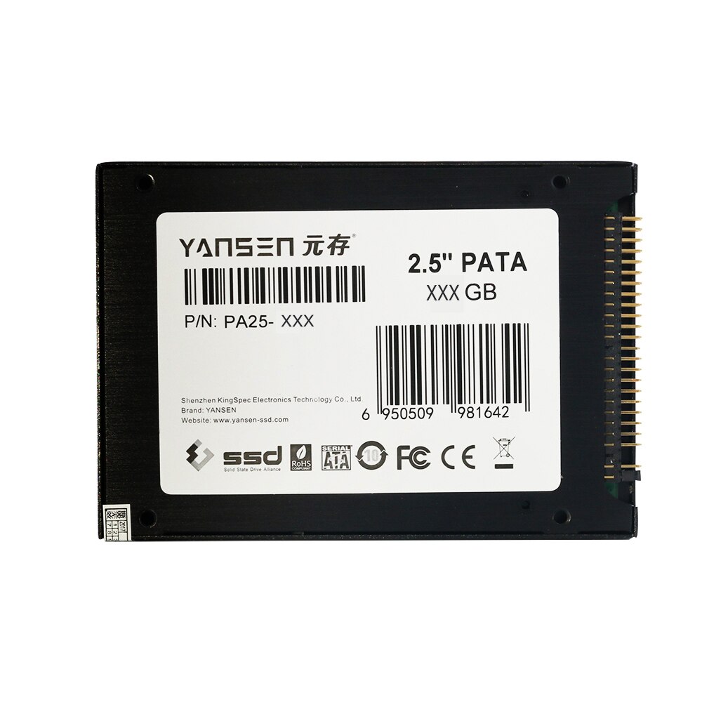 L Kingspec 44Stift 2,5 "PATA SSD 8GB 2,5 IDE fest Zustand Antrieb MLC Für HP Dell SAMSUNG Interne festplatten Festplatte