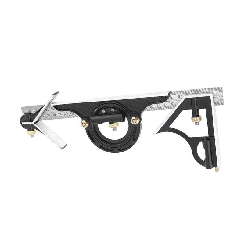Protractor High-precision Measuring Tool Stainless Steel Combination Angle Ruler Multifunctional High-end Adjustable 300MM CH