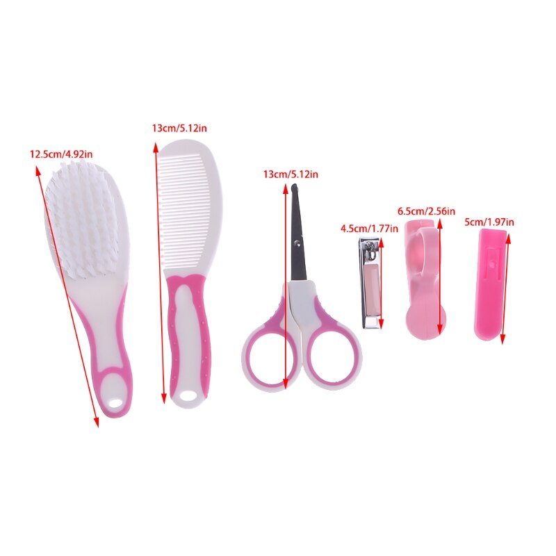 Neugeborenen Bequeme Täglichen Nagel Clipper Cutter Schere Kit Kinder Sicherheit Pflege Maniküre Pflege Haar Pinsel Baby Gesundheit Pflege Kit 30L