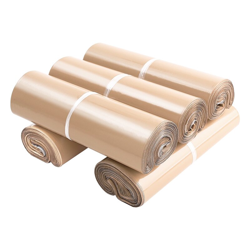 100 pezzi verde nuovo materiale Mailer spessa borsa espressa rosa lettera spedizione imballaggio sacchetto corriere poli sacchetto di trasporto posta di plastica
