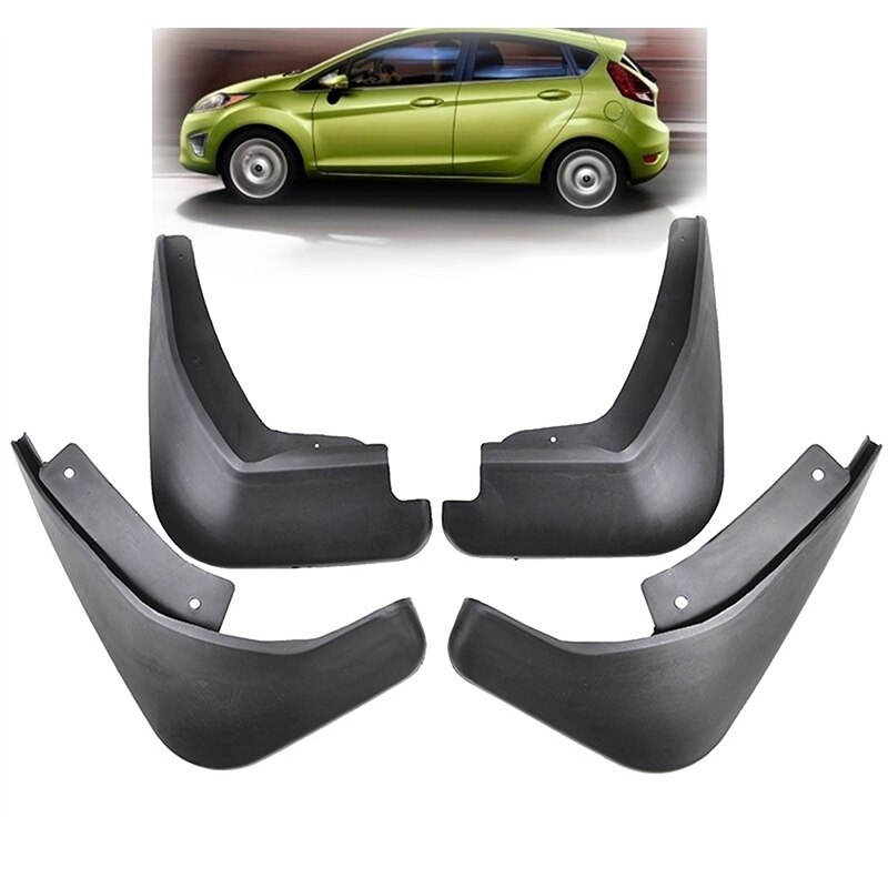 AP68-Molded Mud Flaps For Ford Fiesta Mk7 - Mudflaps Splash Guards Mudguards Access
