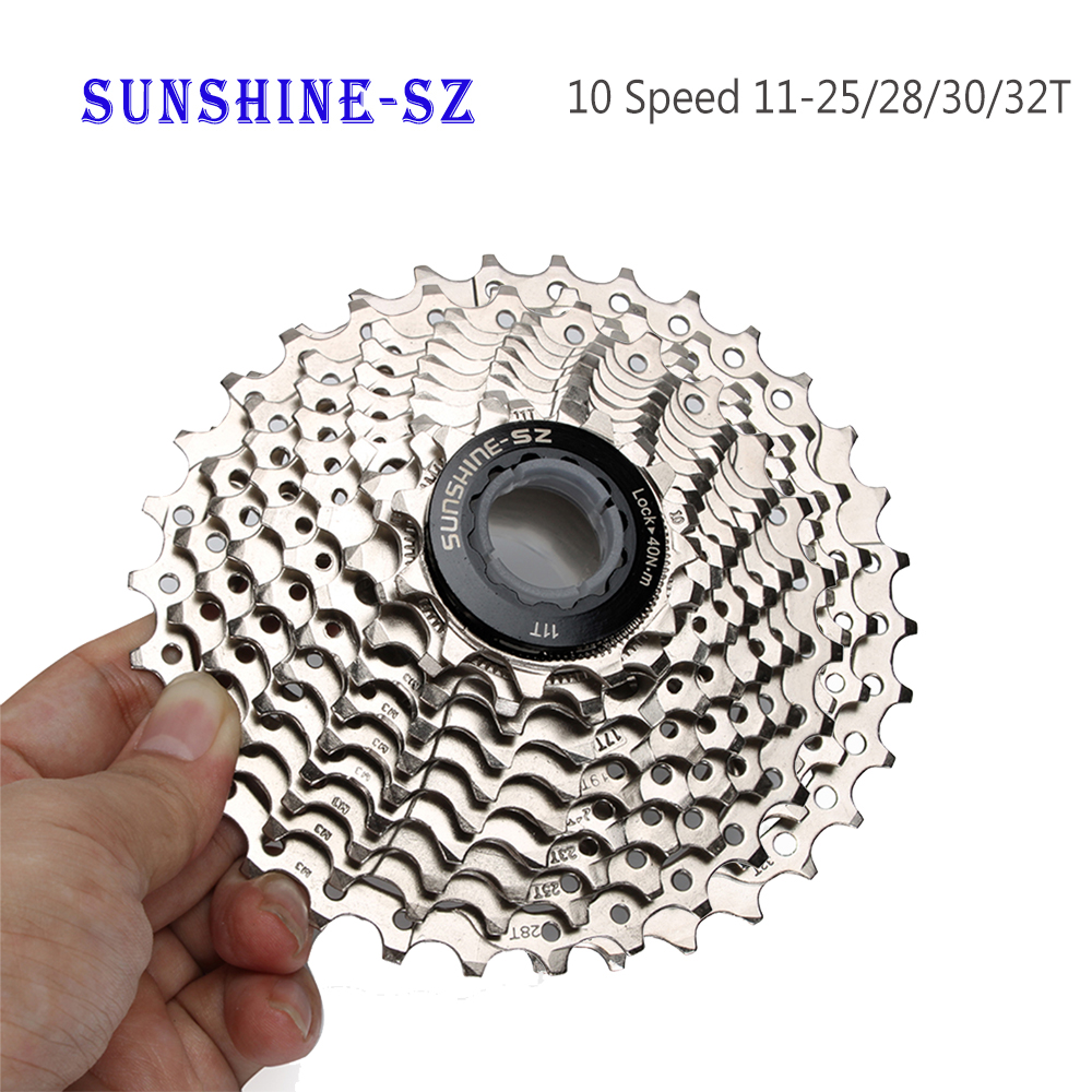 SUNSHINE-Cassette de 10 velocidades para bicicleta de carretera, piñón libre Compatible con piezas 5600 5700, 11-25T/28T/30T/32T, 10V