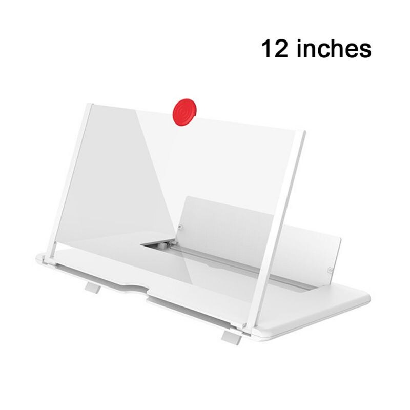 12 "skärm förstoringsglas 3d hd mobiltelefon justerbar vinkel förstoringsglas projektor skärm för filmer videor och spel - halkfri: A3