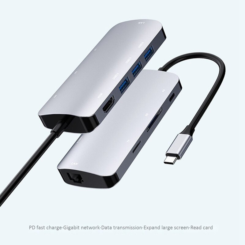 Tipo-C attracco stazione 8-in-1 con centro Usb-C a HDMI attracco stazione PD di ricarica