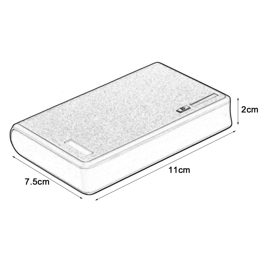 4 x 18650 DIY Battery Bank Portable Power Bank Shell Box Case DIY KIT Digital Power Bank Battery Storage Cases