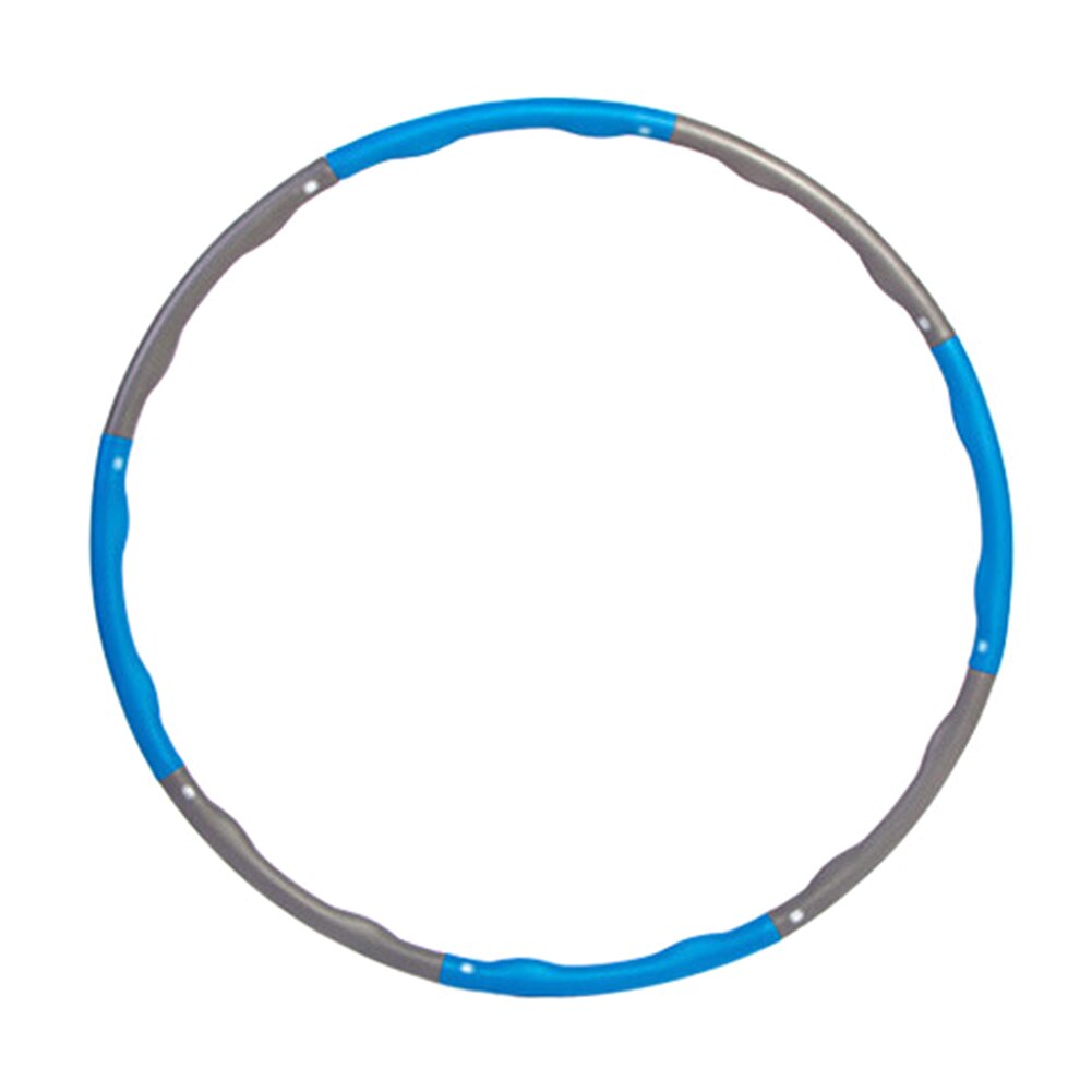 Cintura fitness círculo ajustável macio estofamento ponderada anel espuma amortecimento para casa ginásio equipamentos de exercício abdominal: Azul