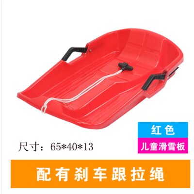 Kinderen ski unisex board dikke zand board snowboard slee: red