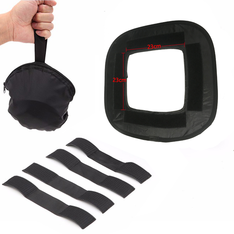 23*23 dyfuzor Softbox dla YONGNUO YN600L II YN900 YN300 YN300 III IV płyta światła doprowadziło robić kamery składany miękki filtr