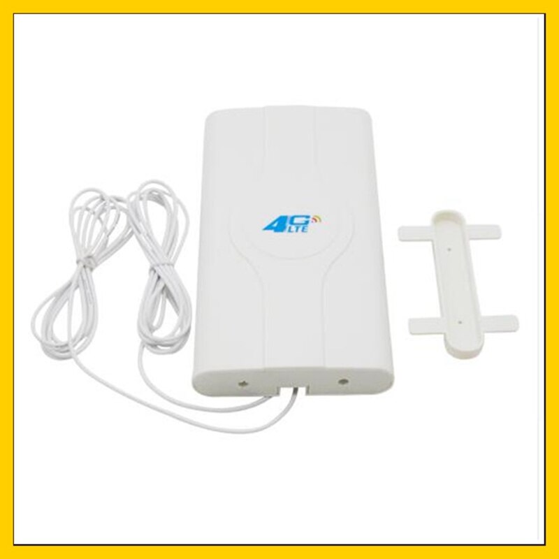 4G LTE Dual MIMO External Panel Antenna double TS9 connector with Base for Huawei E5776 E5786 E5377 E589 ZTE MF80 MF60
