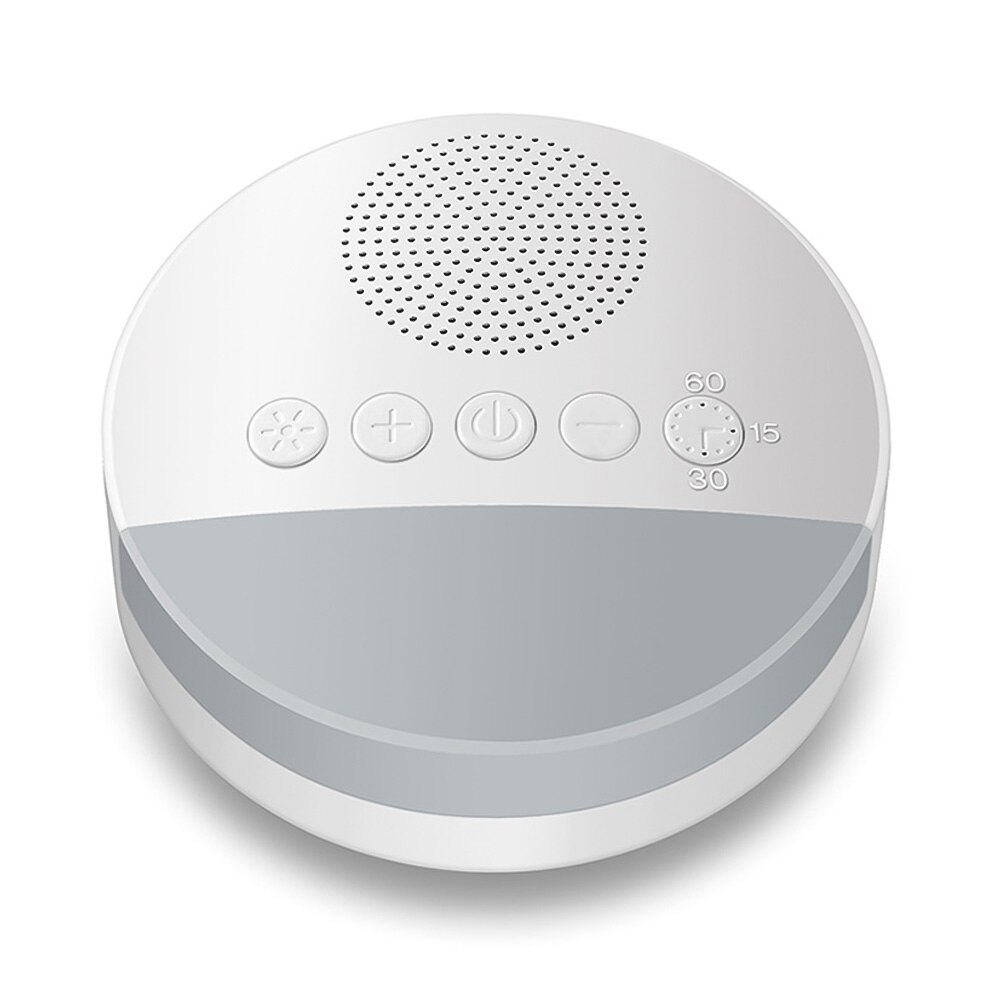 White Noise Sleep Machine Built-in 6 Soothing Sound Soft Breath Light 15/30/60 Intelligent Timing for Kids Sleep Meter Therapy