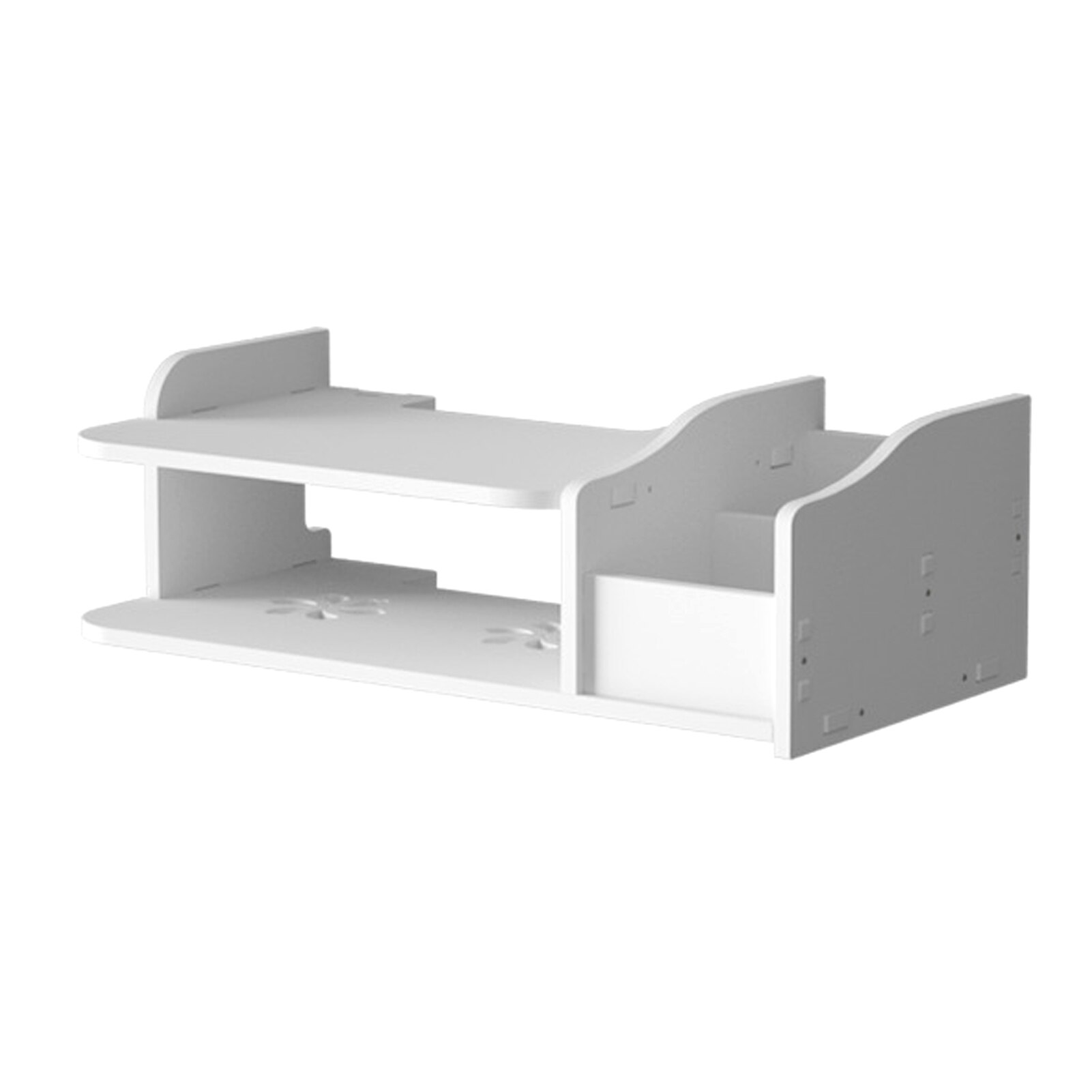 TV Box Shelf Remote Control WIFI Storage Organizer Flat Display Wall Mount Living Room Universal Home Large Capacity Decoration