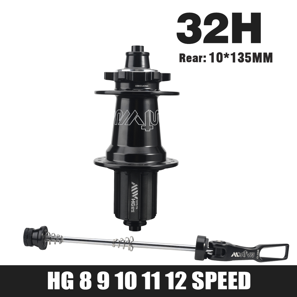 5 buje de rodamiento sellado buje MTB 6 trinquetes 120 clics delantero 9x100 15x100 trasero 10x135 12x142 buje de bicicleta HG Micro Spline Sram XD 8-12 V: Rojo