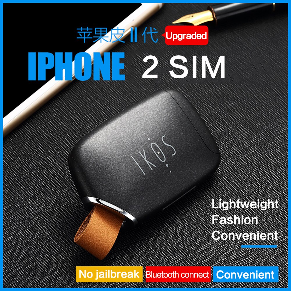 Dual Sim Dual Standby Adapter iKOS K1S No Jailbreak iOS 14 Call Text Functions For iPhone5-12/ i Pod Touch 6th/i Pad