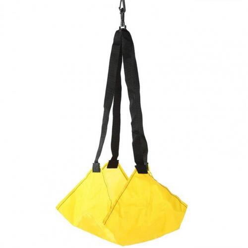 Banda de resistencia de natación, bolsa de agua de cuerda de remolque, rally de tracción de resistencia, paracaídas de resistencia de cuerda elástica, accesorios de natación: Yellow Small