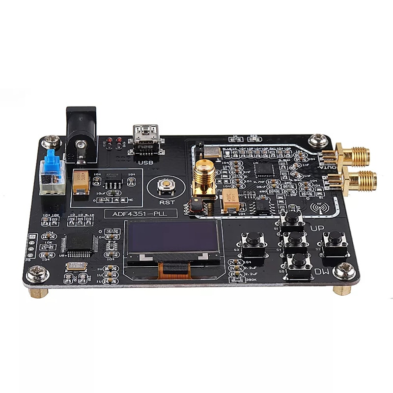 ADF4351 Frequenz Synthesizer 35M-4,4G Integrierte Schaltung Genaue Breite Spannung Dual Ausgang Signal Generator Modul Professionelle