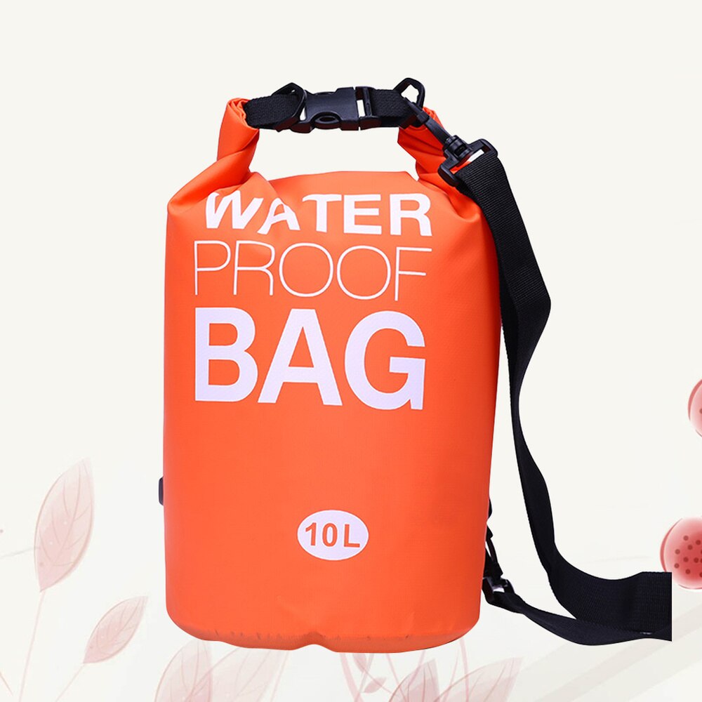 5L Dry Bag - Waterproof PVC Mesh Fabric - Inflatable Boating Buoy for Kayak, Rafting, Swimming: Orange