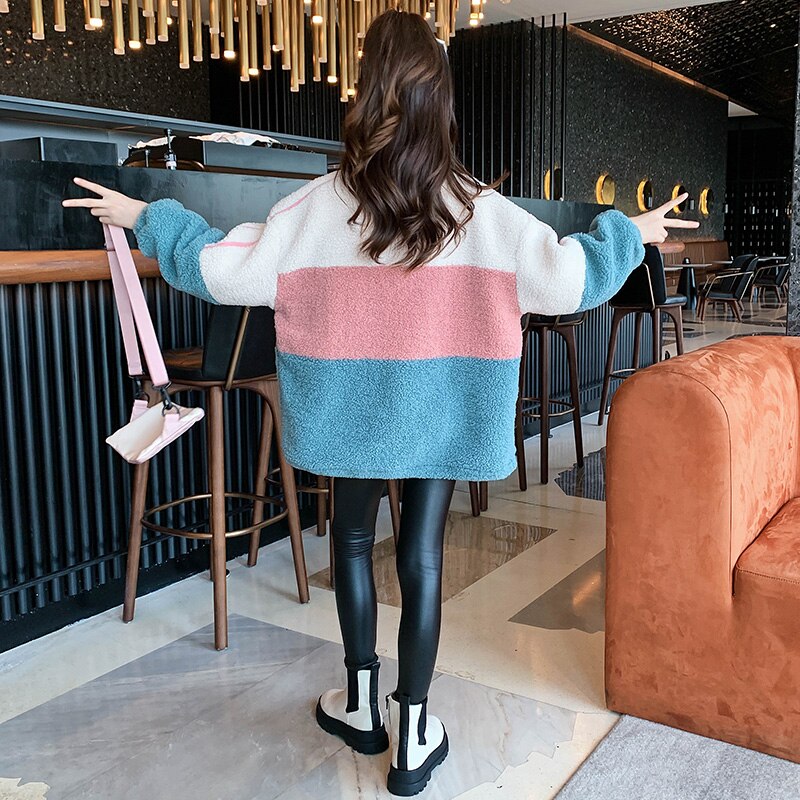 Top in lana Cashmere per ragazze inverno nuovi arrivi misto lana calda bambini giacca lunga in pile addensato abbigliamento per bambini capispalla 4-14 anni