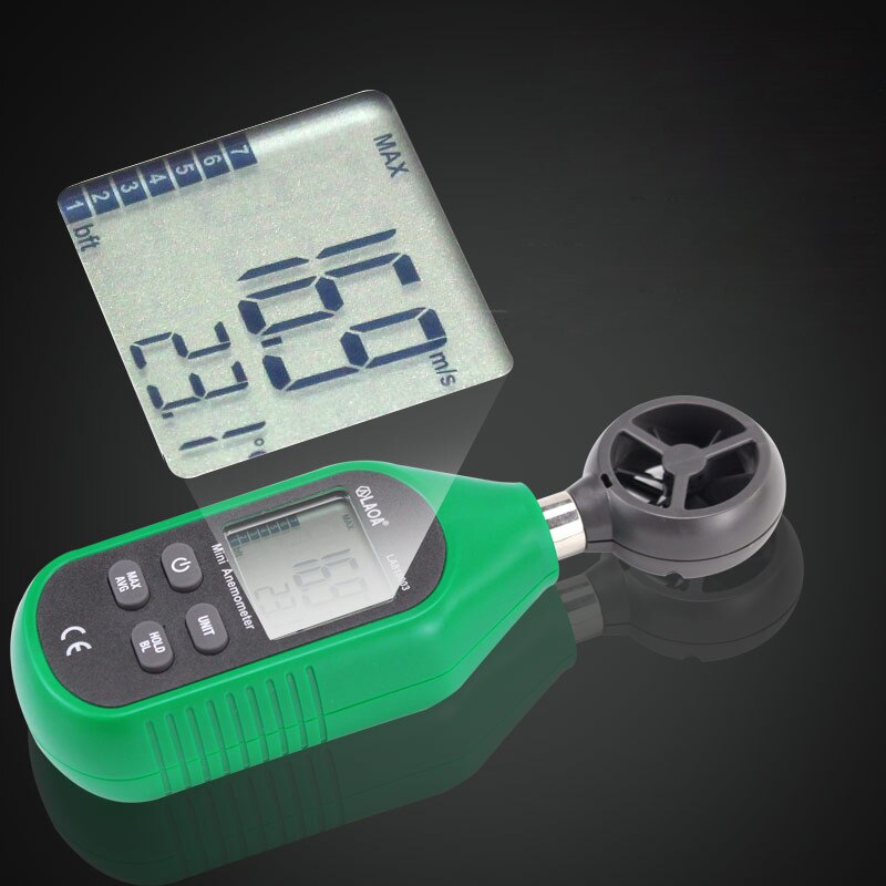 Vindmåler anemometer håndholdt airometer vindhastighed måling digital vindhastighedstester