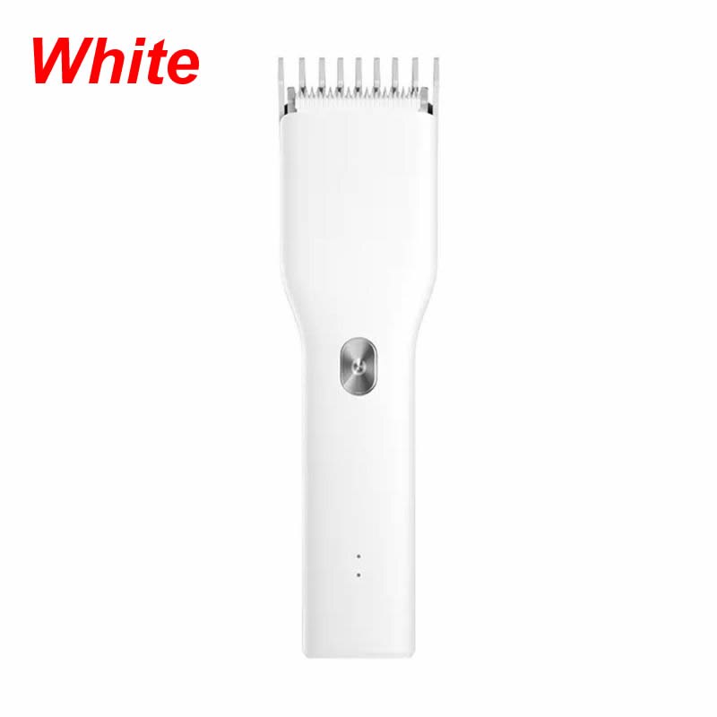 Electric Hair Clippers Beard Trimmer Barber Grooming Kit Rechargeable Cordless Haircut Machine Cutting Shaver for A: White