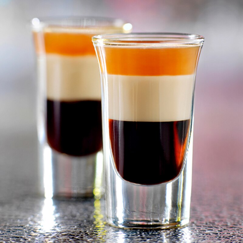 30-38ml Thick-Bottomed Shot Glass Cocktail Vodka Sake Shochu Tequila Cup Fruit Wine Family Bar Drinkware