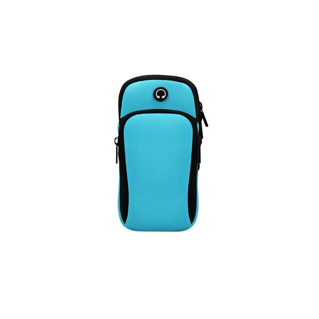Universal 4-6 '' vandtæt sport armbånd taske løbende jogging gym armbånd mobiltelefon taske cover cover til iphone samsung: Blå