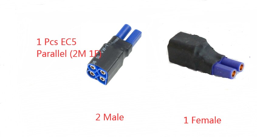 1 SZTUK Deans T Plug EC3 EC5 XT60 XT90 Równoległy adapter szeregowy Lipo Battery Converter Złącze Wtyczka DIY RC Model akcesoria: green