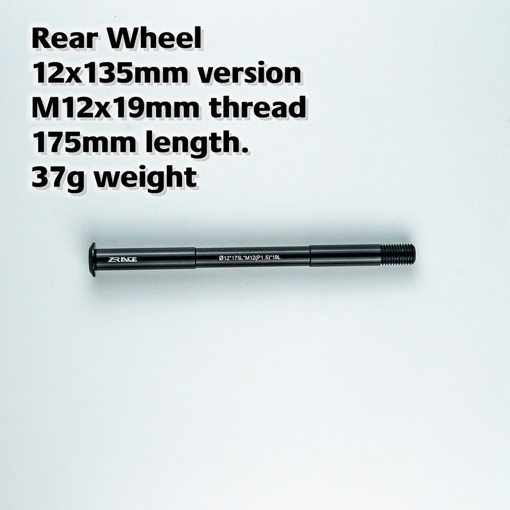 ZRACE-buje de bicicleta de carretera, eje pasante para rueda delantera/trasera, 12x100 / 12x135, marco de carretera de fibra de carbono Compatible: Rear 12x175