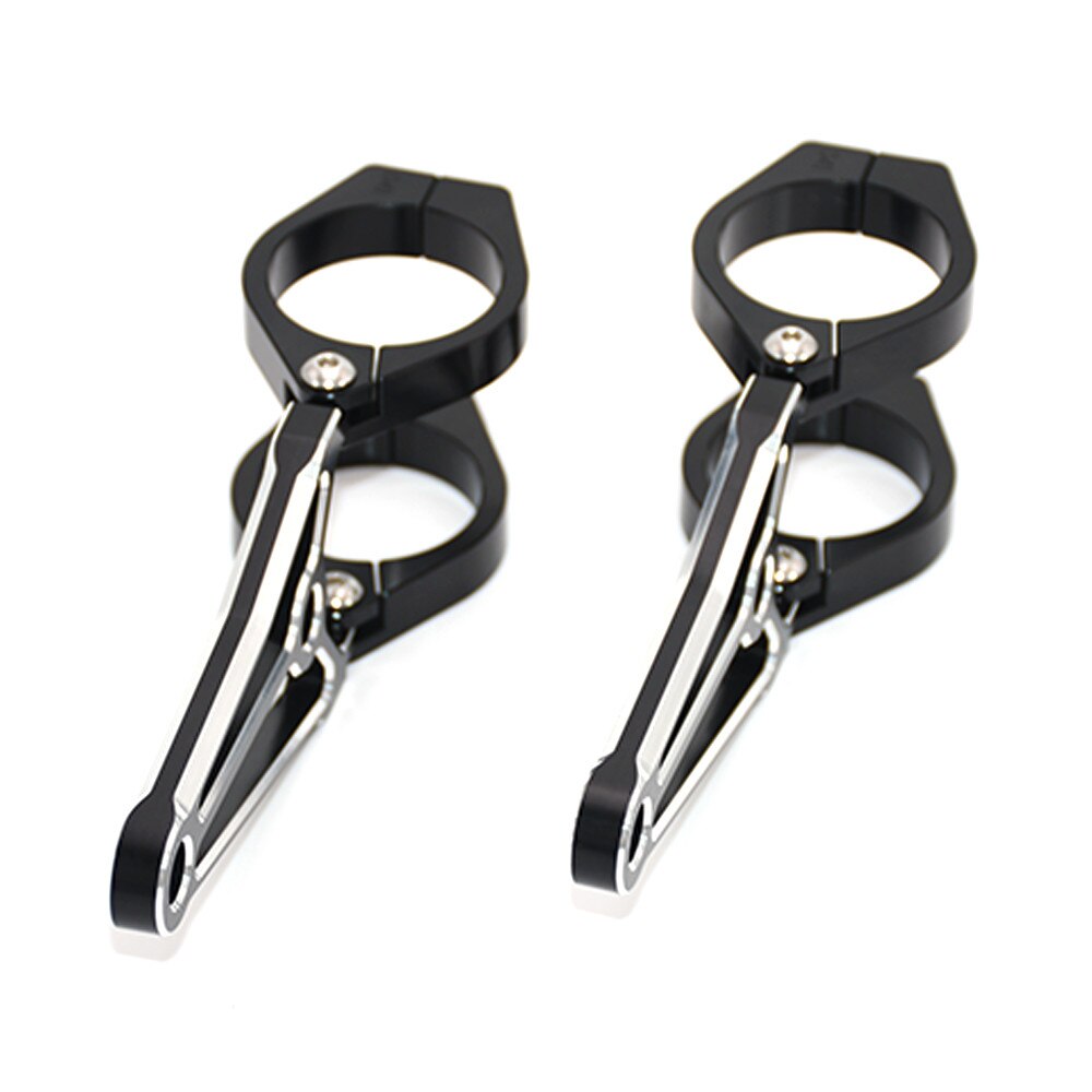 Pince de montage de phare de moto | 41mm, noir, support de montage de phare de moto, pinces de retournement pour Harley Yamaha Triumph