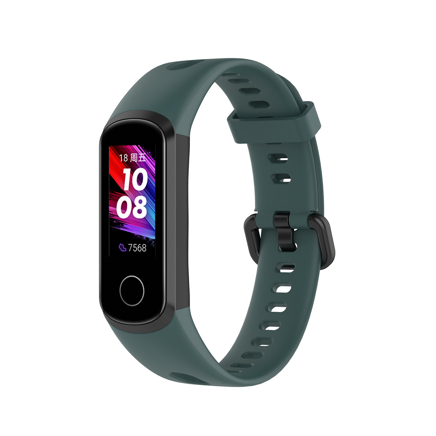 Miękki Sport silikonowy pasek na rękę wymiana Watch Band dla HUAWEI Band 4 / Honor Band 5i opaski klamra inteligentny zegarek akcesoria: C / For Huawei Band 4