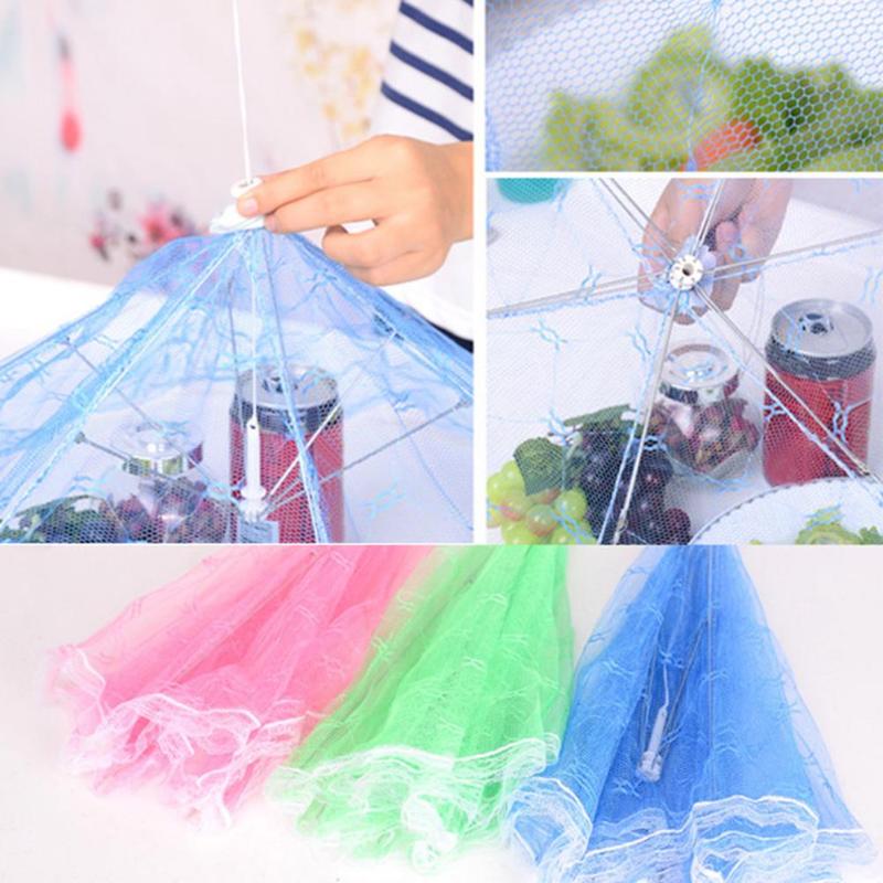 35/40cm gaze parapluie couverture alimentaire pique-nique cuisine Anti mouche moustiquaire Table tente repas couverture Table maille alimentaire couverture cuisine outils