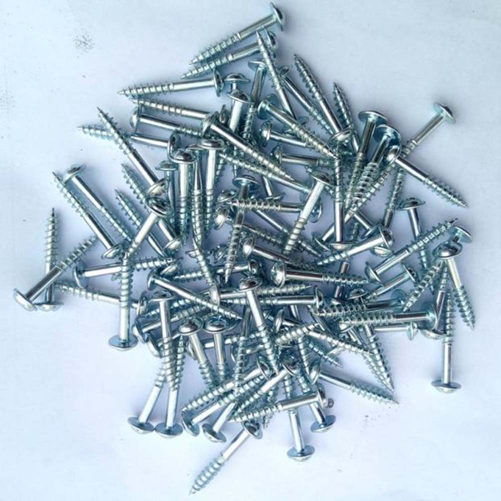 100pcs/lot Oblique Hole Self-tapping Screws for Pocket Hole Jig Color Send Random