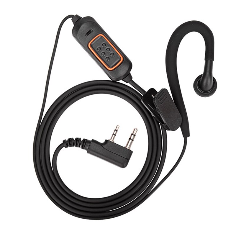 Baofeng 2 Stift K Typ Mic Mikrofon Kopfhörer Ohrhörer Headset Ohrhörer Kopfhörer Für Baofeng UV-5R S9 UV13 Profi Plus Walkie Talkie: rot