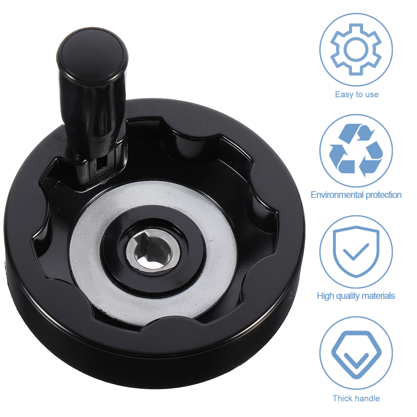 Roue à main pliable et rotative pour fraiseuse, 1 pièce