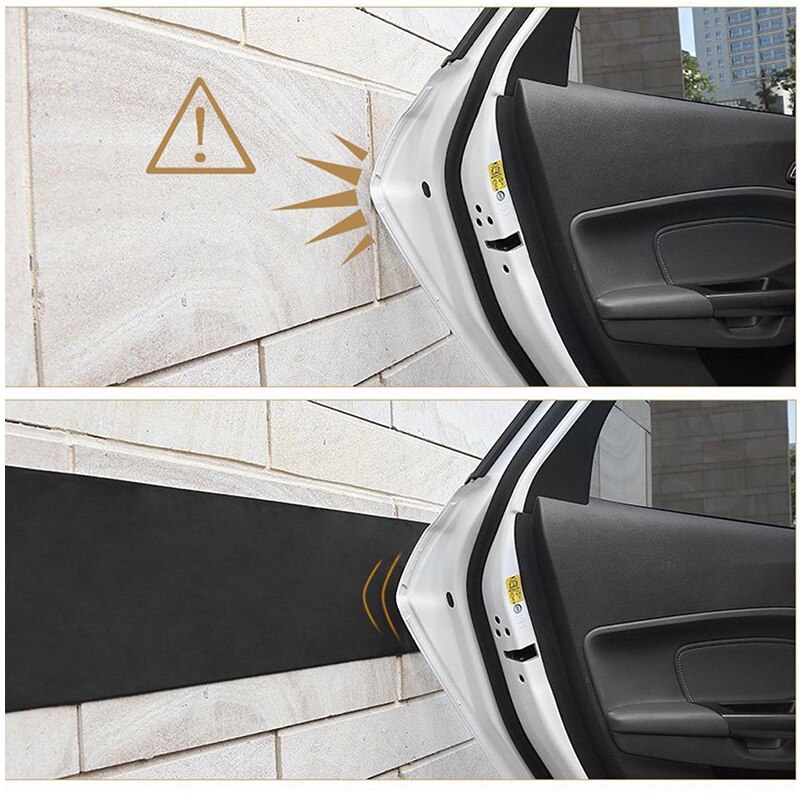 Biltilbehør 200*20cm bil dørbeskytter garage gummi vægskærm kofanger sikkerhed parkering hjem væg beskyttelse bil-styling