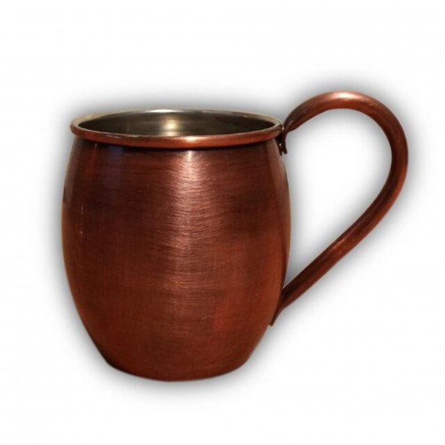 Vasos de cobre para cerveza de 500 ml, hechos a mano, cobre puro antibacteriano, Vintage rústico, vasos para beber: Brown