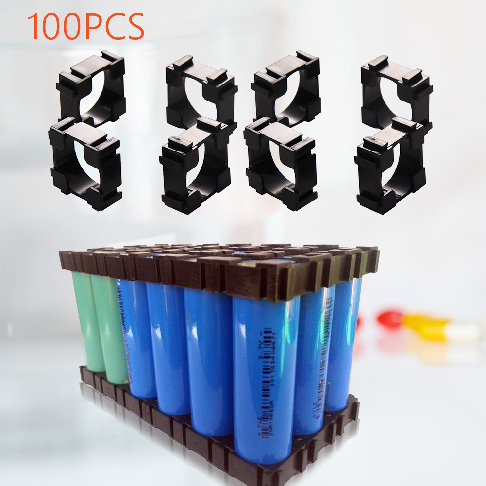 100-400 Stuks 18650 Lithium Batterij Houder Cilindrische Anti Trillingen Plastic Batterij Beugel Li-Ion Batterij Spacer Mobiele Holde