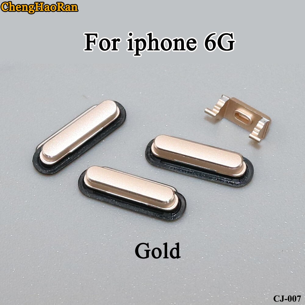 ChengHaoRan 1Set For iPhone 6G out Power button Volume Mute Buttons Keys Side Buttons Full Set Repair parts replace