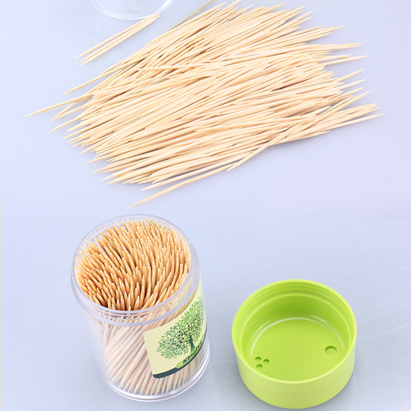 Wykałaczki robić żywności plastikowe opakowania wykałaczki robić słoików ozdobne pudełko dwustronny wykałaczka bambusowa naturalne składniki około 500 sztuk