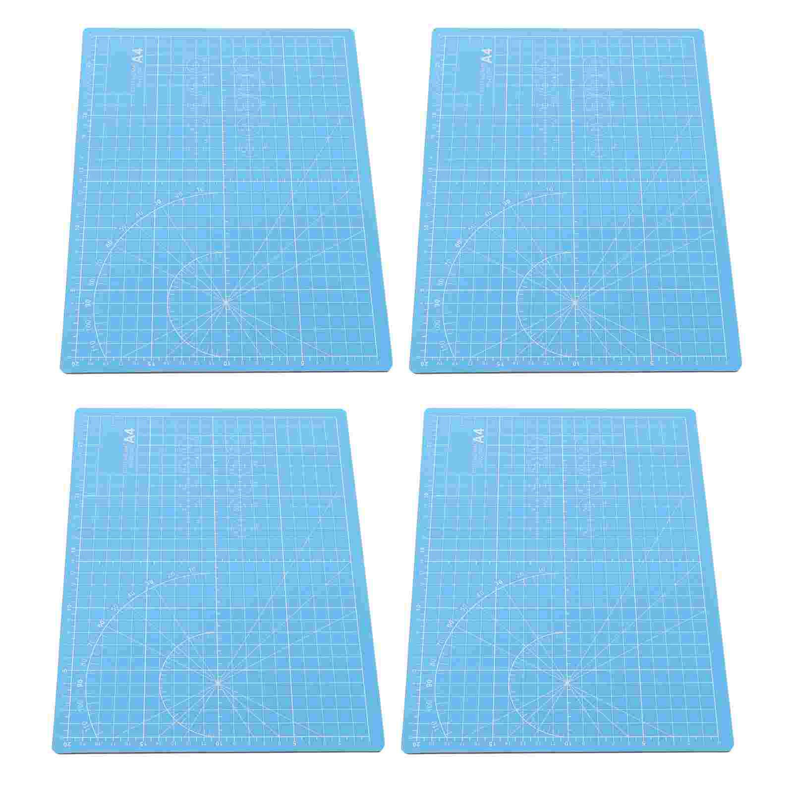 4Pcs Cutting Mats Quilting Grid Lines Printed Boards Self-Healing Cutting Boards