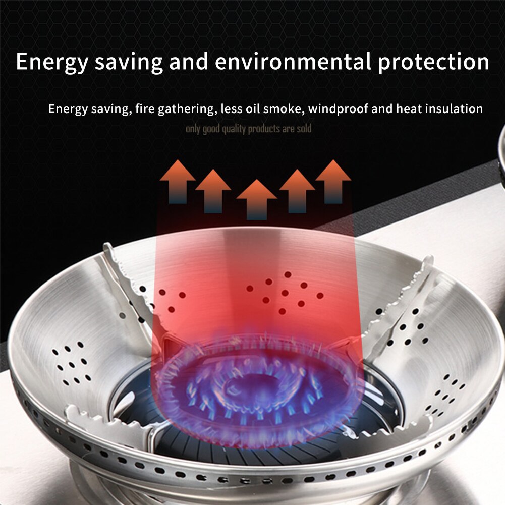 Fäste hem rostfritt stål vindtätt verktyg samlar tillbehör spis kök multifunktion energisparande gasspis lock