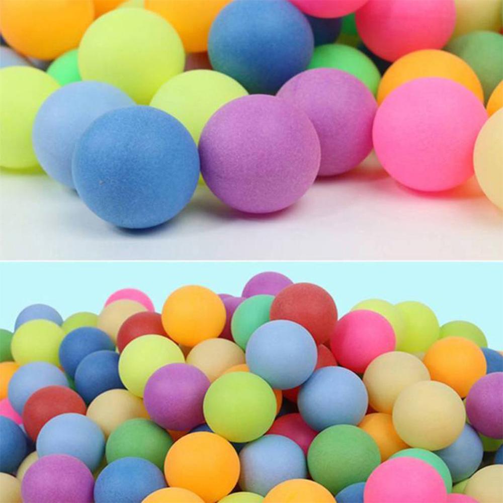 100 Stuks Gekleurde Ping Pong Ballen 40 Mm 2.4G Entertainment Tafeltennis Ballen Gemengde Kleuren Voor Game Activiteit multi Kleur