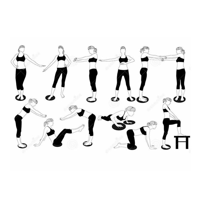 Fitness Taille Verdrehen Scheibe Gleichgewicht Gremium Physikalische Massage Platten Gewicht Verlust Körper Gestaltung Ausbildung Gremium