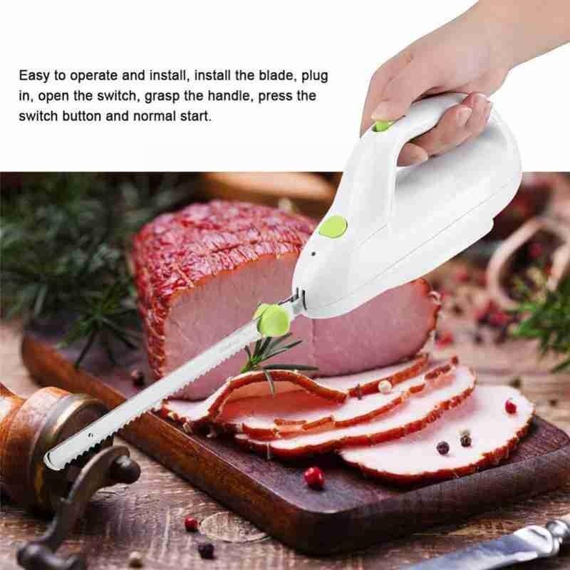Electric Freeze Meat Knife Electric Bread Knife Pastry Meat Automatic Cutting EU Serrated Knife Knife Electric Kitchen Tools