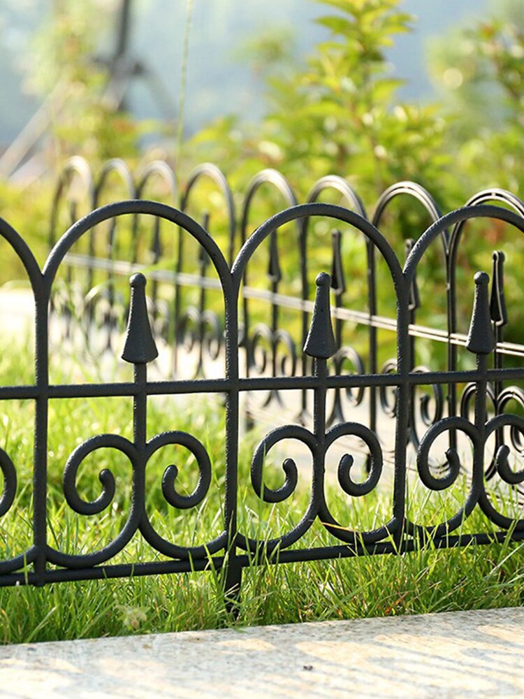 5pcs Garden Fence Plastic Fence Inserted In The Ground Fence Garden Border Edging Garden Decoration Wedding Decorative Fence