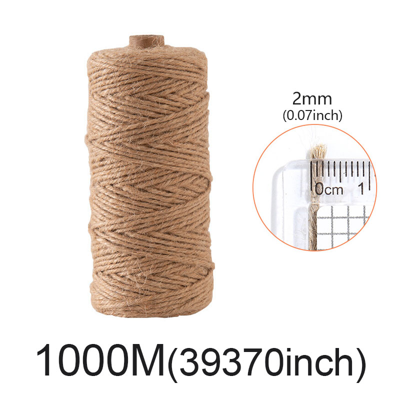 2MM naturalny sznurek jutowy wykończenie sznurka rzemiosło szycie ręcznie robione DIY rzemiosło pakowanie prezentów juta konopna ogrodnictwo dekoracja weselna: Antyczne srebro